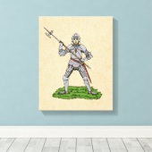 15世紀のイギリス騎士 キャンバスプリント (インサイチュ (ウッドフロア))