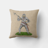 15世紀のイギリス騎士 クッション (裏面)