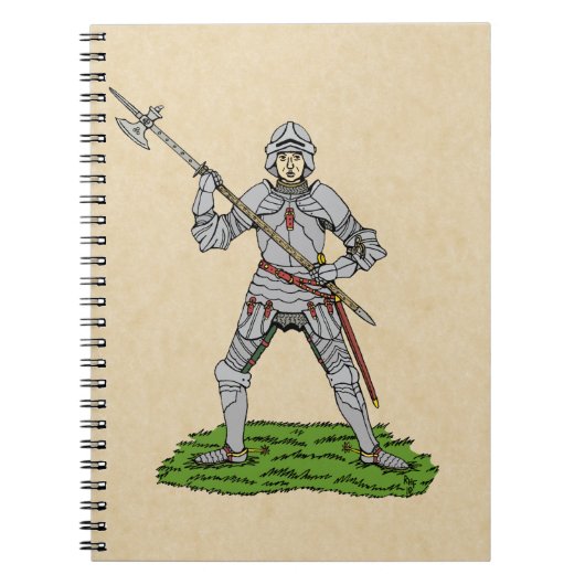 15世紀のイギリス騎士 ノートブック (正面)