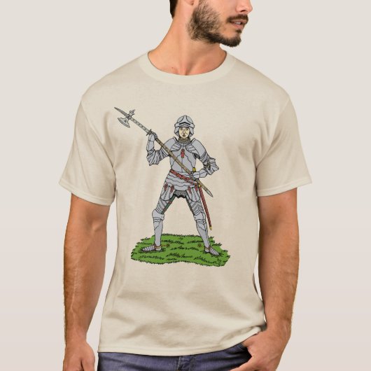 15世紀のイングランドの騎士 Tシャツ (正面)