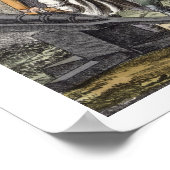 15世紀の兵士と砲兵，プレート ポスター (角)