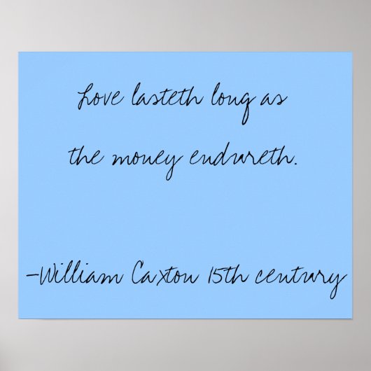 15世紀の知恵 – 愛 ポスター (正面)