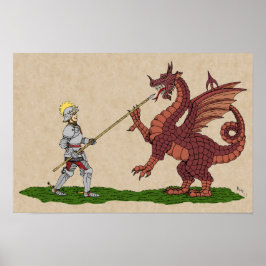 15世紀の聖ジョージとドラゴン ポスター