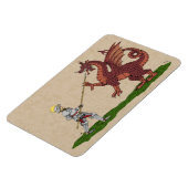 15世紀の聖ジョージとドラゴン マグネット (左側)