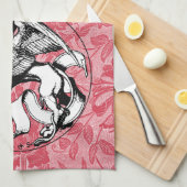 15世紀の聖マークのエンブレムウィングライオン キッチンタオル (四つ折り)