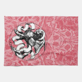 15世紀の聖マークのエンブレムウィングライオン キッチンタオル (横)