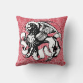 15世紀の聖マークのエンブレムウィングライオン クッション (裏面)