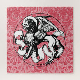 15世紀の聖マークのエンブレムウィングライオン ジグソーパズル