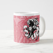 15世紀の聖マークのエンブレムウィングライオン ジャンボコーヒーマグカップ (正面右)