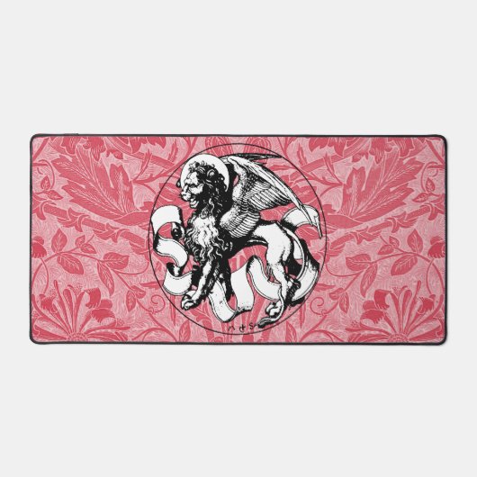 15世紀の聖マークのエンブレムウィングライオン デスクマット (正面)