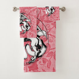 15世紀の聖マークのエンブレムウィングライオン バスタオルセット