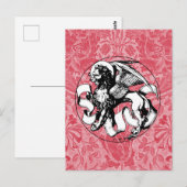 15世紀の聖マークのエンブレムウィングライオン ポストカード (正面/裏面)