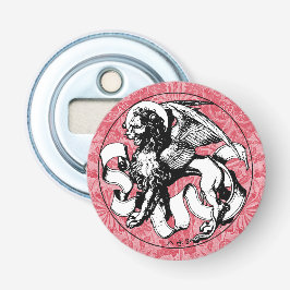 15世紀の聖マークのエンブレムウィングライオン 栓抜き