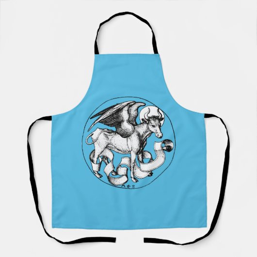 15世紀の聖ルカのエンブレムウィングブル エプロン (正面)