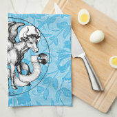 15世紀の聖ルカのエンブレムウィングブル キッチンタオル (四つ折り)