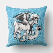 15世紀の聖ルカのエンブレムウィングブル クッション (裏面)