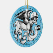 15世紀の聖ルカのエンブレムウィングブル セラミックオーナメント (右)