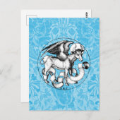 15世紀の聖ルカのエンブレムウィングブル ポストカード (正面/裏面)