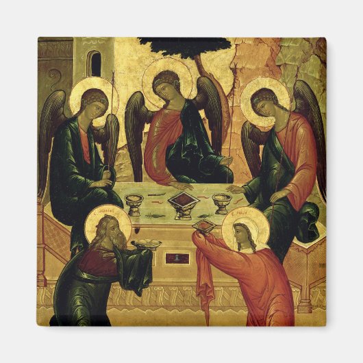 15世紀ノヴゴロド学派の三位一体 マグネット (正面)