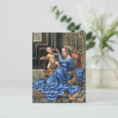 15世紀フランダースマドンナと子 ポストカード (スタンド正面)