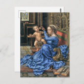 15世紀フランダースマドンナと子 ポストカード (正面/裏面)