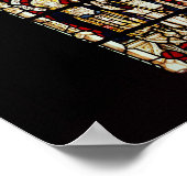 15世紀ワーチェスター大聖堂の窓 ポスター (角)