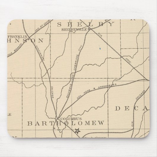 15人口の中心 マウスパッド (正面)