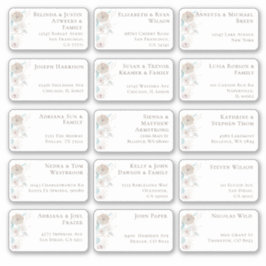 15個のゲスト結婚ネーム・アドレス・ステッカー シール