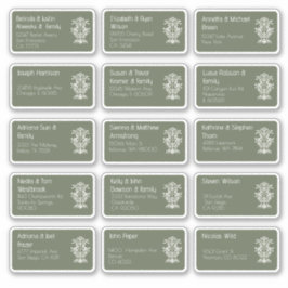 15個のゲスト結婚ネーム・アドレス・ステッカー シール