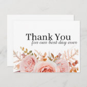 15個のモダンサンキューカード サンキューカード (正面/裏面)