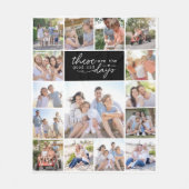 15写真コラージュこれらは良い古い日 フリースブランケット (正面)