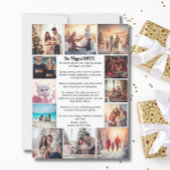 15写真コラージュモダンクリスマス年の要約 シーズンカード