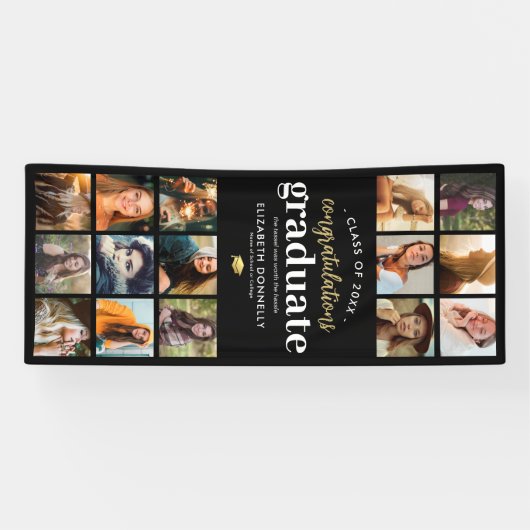 15写真縦型卒業パーティバナー 横断幕 (横)