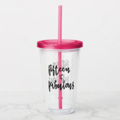 15及びすばらしい-キンセアニェラの第15誕生日のマグ アクリルタンブラー (正面)