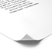 15台レースのようテーブル結婚の座席表ホワイトラベンダー ポスター (角)