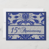 15周年ビジネス発表 ブルー 招待状 (正面)