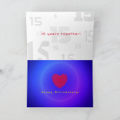 15周年折りグリーティングカード カード (内部)