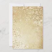 15周年結婚記念日のゴールド 招待状 (裏面)
