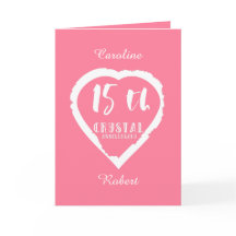 15周年結婚記念日の伝統的なクリスタル