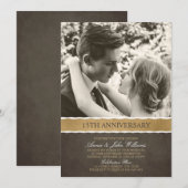 15周年結婚記念日の写真 あなたの写真はこちら 招待状 (正面/裏面)