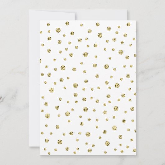 15周年結婚記念日招待状 - ゴールド&ホワイト 招待状 (裏面)