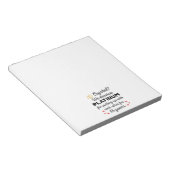 15周年結婚I - Crystal おもしろい Coule ノートパッド (アングル)