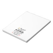 15周年結婚I - Crystal おもしろい Coule ノートパッド (回転)