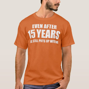 15周年記念おもしろい人間関係 Tシャツ