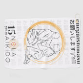 15周年記念ゴルフタオルNOLA合気道 ゴルフタオル (横)
