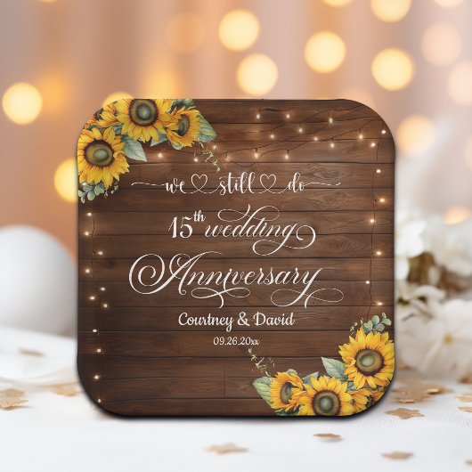 15周年記念ストリングラ結婚イトを今も行っている ペーパープレート