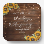 15周年記念ストリングラ結婚イトを今も行っている ペーパープレート (正面)