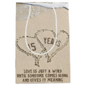 15周年記念ビーチハート中抱き枕 ミディアムペーパーバッグ (正面)