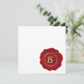 15周年記念レッドワックスシール カード (スタンド正面)