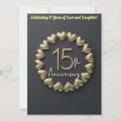 15周年記念結婚招待状 案内状 (正面)